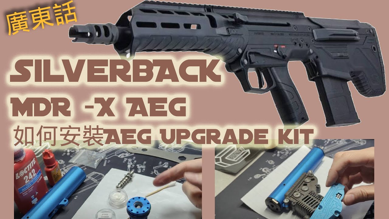 Silverback Desert Tech MDR -X如何安裝AEG Upgrade kit