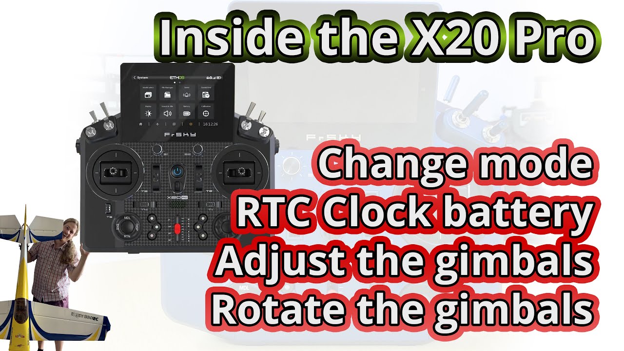 Inside the FrSky TANDEM X20 Pro: Adjusting gimbals and changing mode