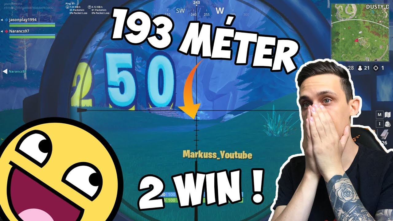 🔥193 MÉTERES HEADSHOT - 2 WIN EGYMÁS UTÁN !🔥 | FORTNITE