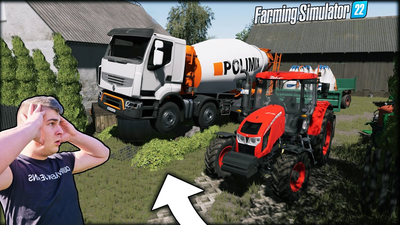 TĄ FIRME ZAPAMIĘTAM NA DŁUGO 😡 ROZWALONY PŁOT, STDUNIA, BETONIARKA - PIJANY KIEROWCA⭐GSP⭐FS 22 ➡44