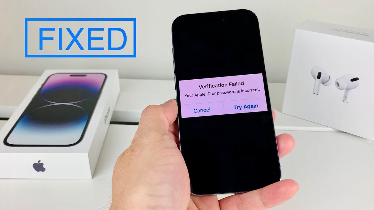 Verification Failed Your Apple ID or password is incorrect (FIXED)