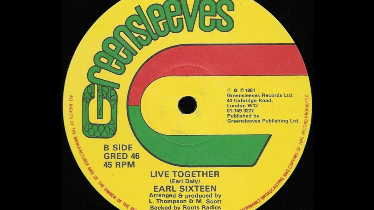 EARL SIXTEEN ♦ Live Together {GREENSLEEVES 12