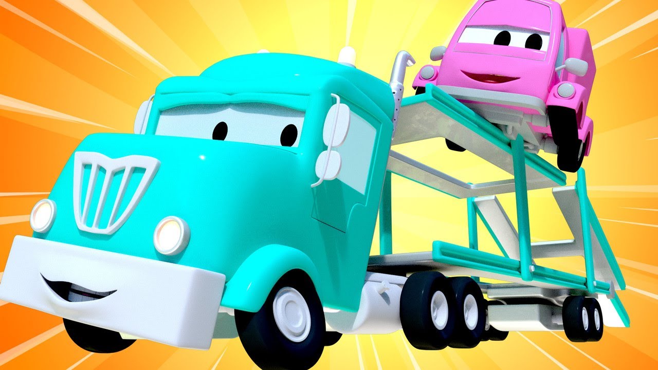 - 子供向けの電車のアニメ カーキャリアーのシャーロットが患者さんを病院へ搬送！  🚄 カーシティーにいる l 子供向けトラックアニメ Train Anime for Kids