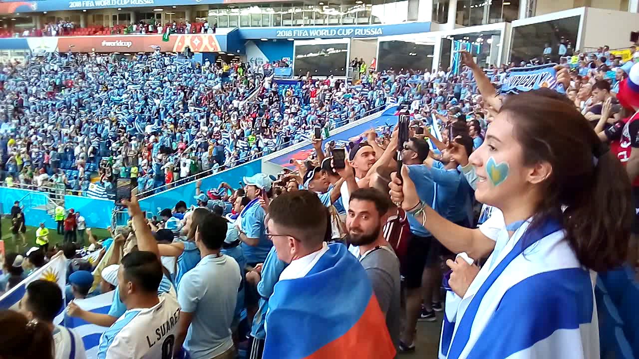 Himno de Uruguay contra Arabia. Rusia 2018