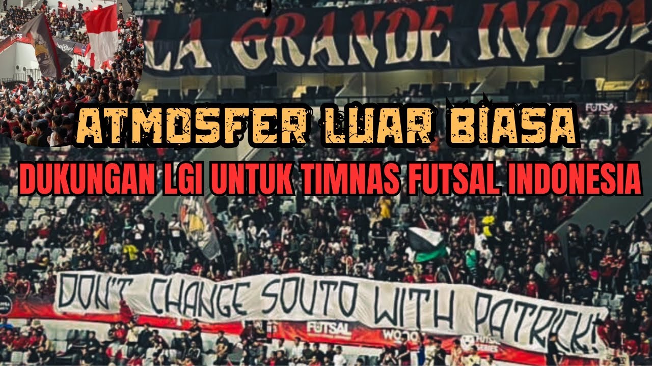 AKSI & KOREO LA GRANDE MENDUKUNG TIMNAS FUTSAL DI INDONESIA ARENA | INFONESIA VS AUSTRALIA