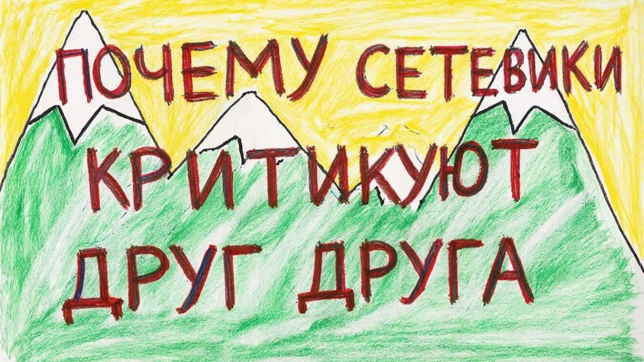 Почему Сетевики критикуют друг друга 