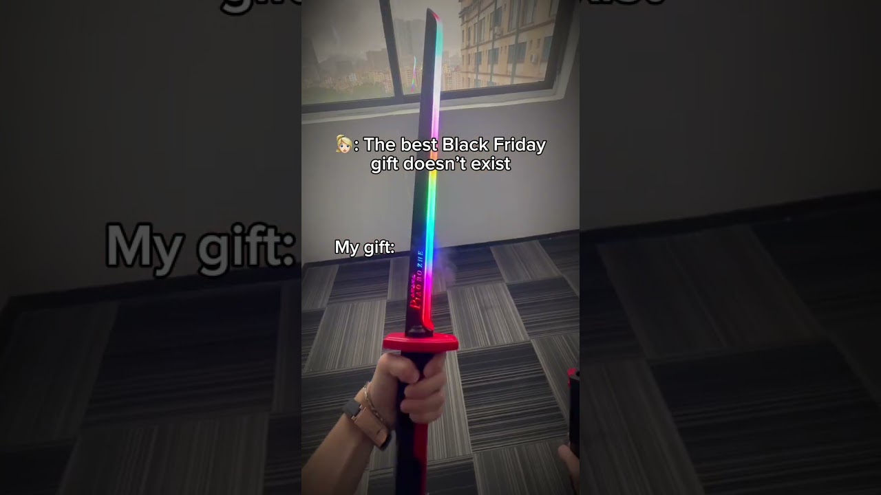 This Sword Sparks and GLOWS In The Dark 😭