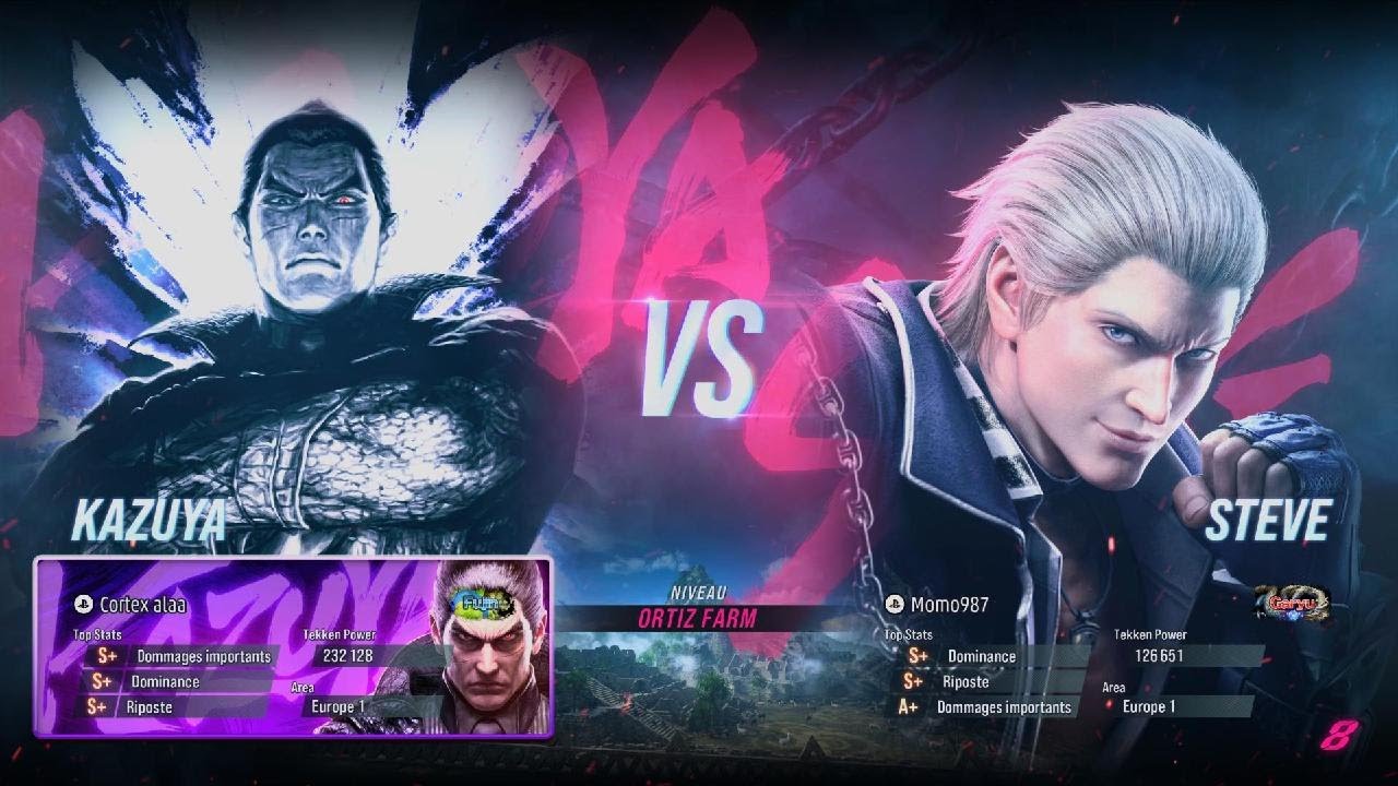 TEKKEN 8 (SEASON2) Cortex alaa (Kazuya) vs (Steve) Momo987 Matches