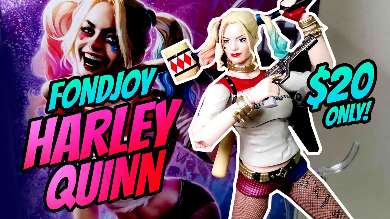 Best Fondjoy figure! Harley Quinn 1/9 scale action figure. Unboxing and Review. suicide squad.