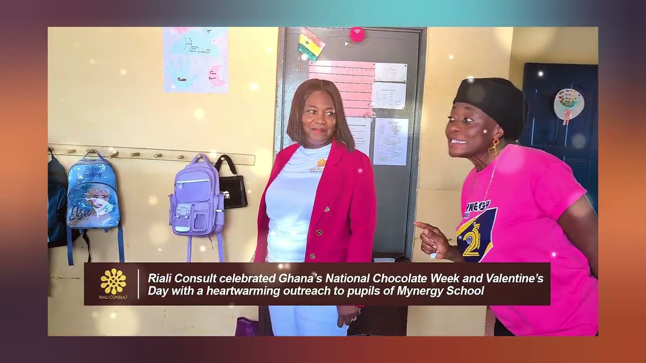 Riali Consult marked Val's Day, with an outreach to the pupils of Mynergy School in Dansoman.