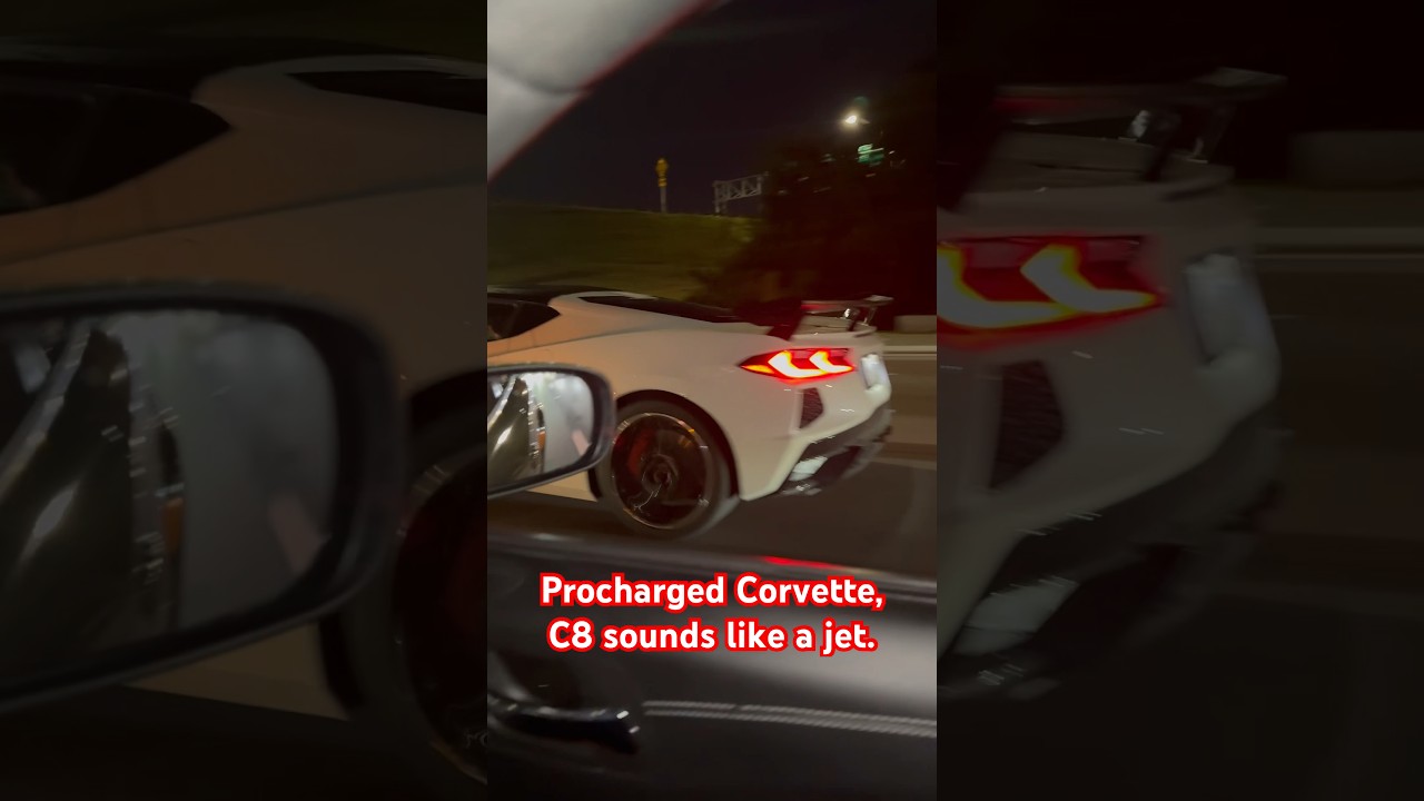 Procharged Corvette, C8 sounds like a jet. 