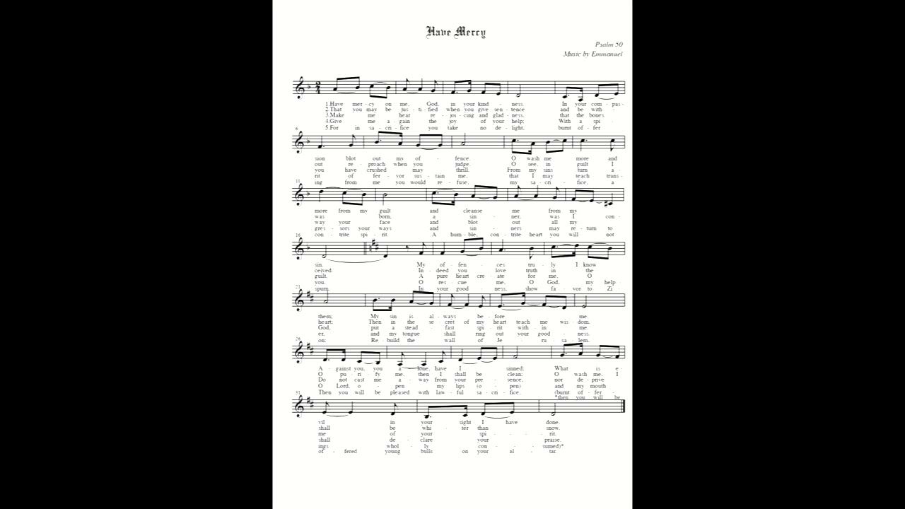 Psalm 50x
