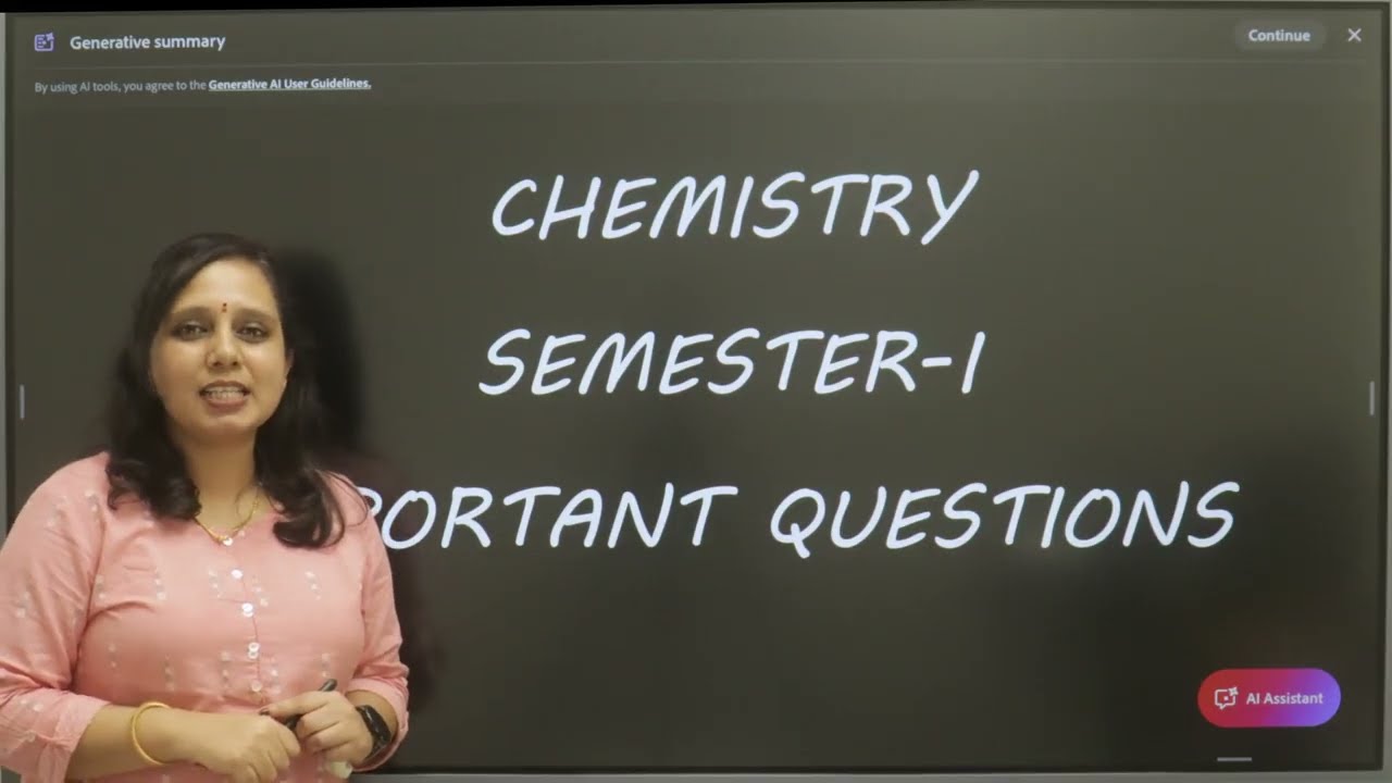 Chemistry, BSC 1st Sem, Part-1 (Units 1 & 2)