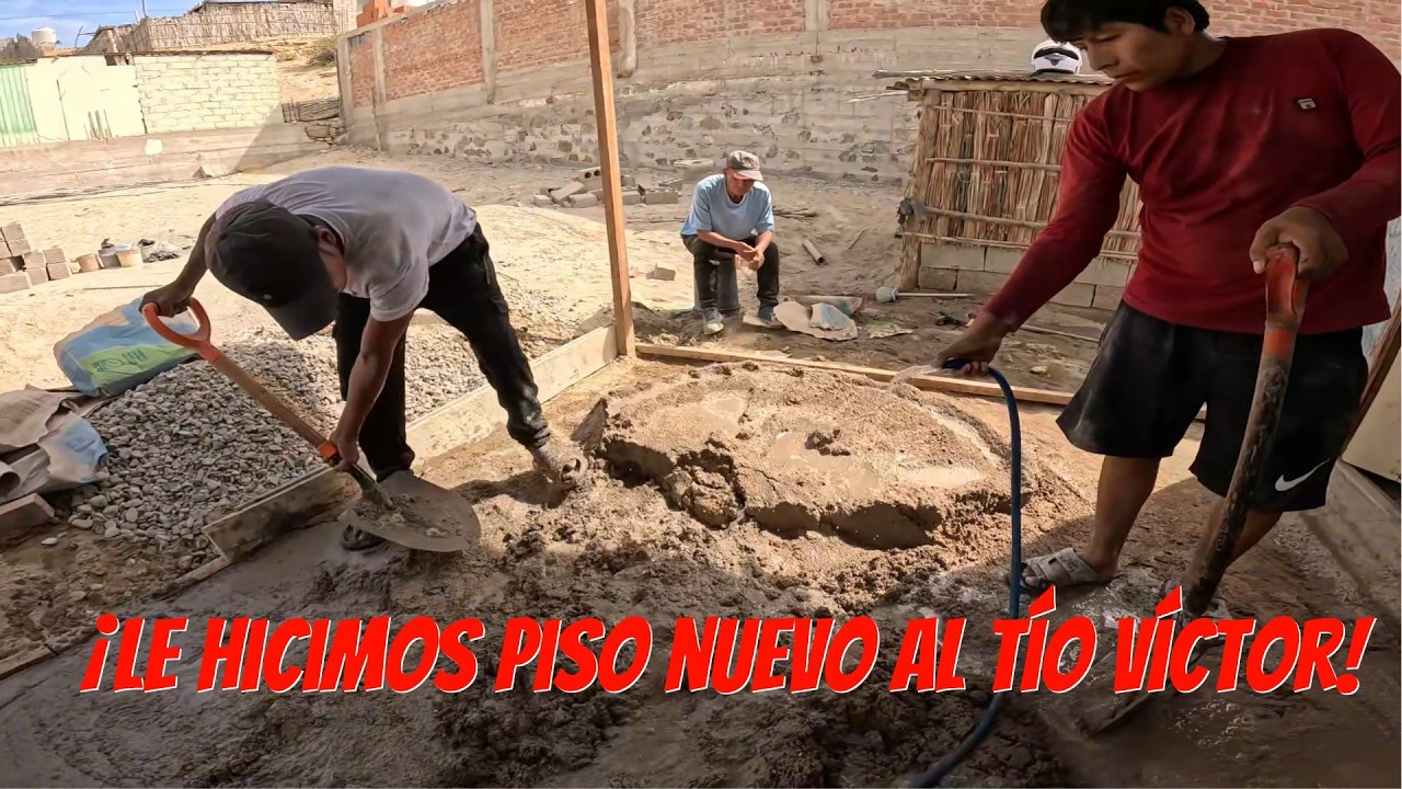 ¡Le hicimos piso nuevo al Tío Víctor! 🙏 Está enfermo y necesita cuidarse
