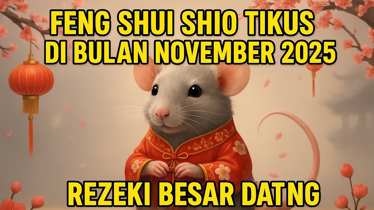 FENG SHUI SHIO TIKUS DIBULAN NOVEMBER 2025 : REZEKI BESAR DATANG DIAM-DIAM!