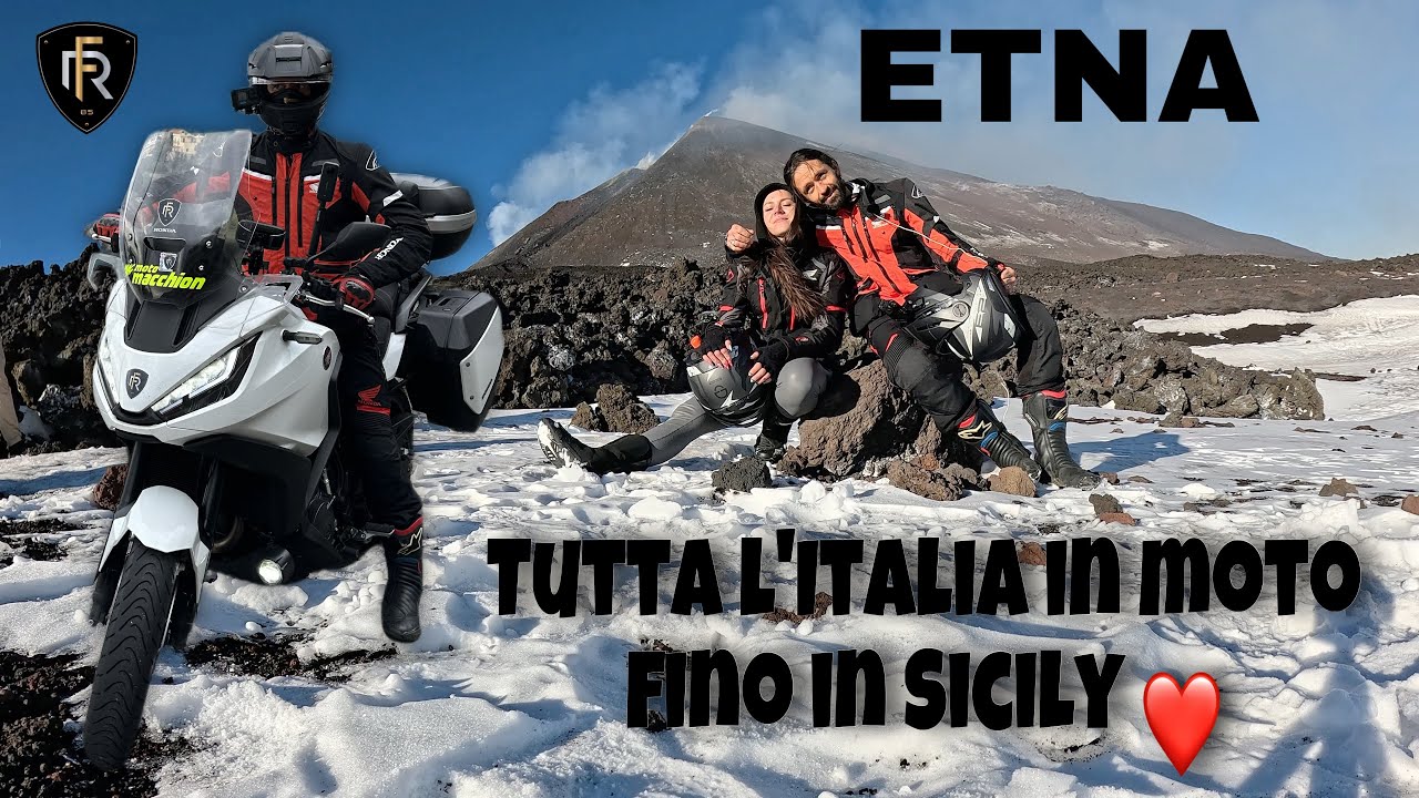 In moto fino in Sicilia da Savona per Capodanno