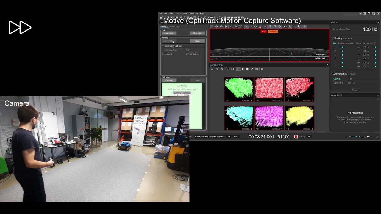 OptiOdom: Calibration of OptiTrack Motion Capture System