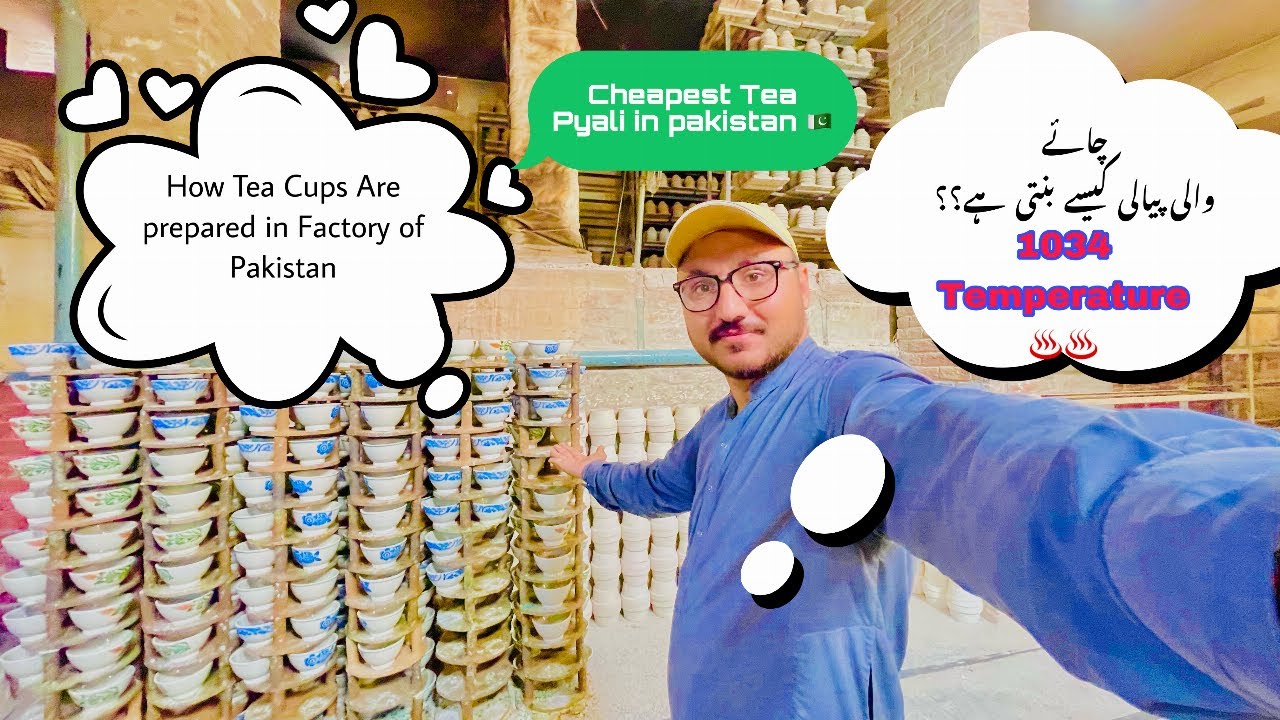 How Tea Cups are prepared in Gujrat Pakistan? Pottery Making in Gujrat | Pottery industry pakistan