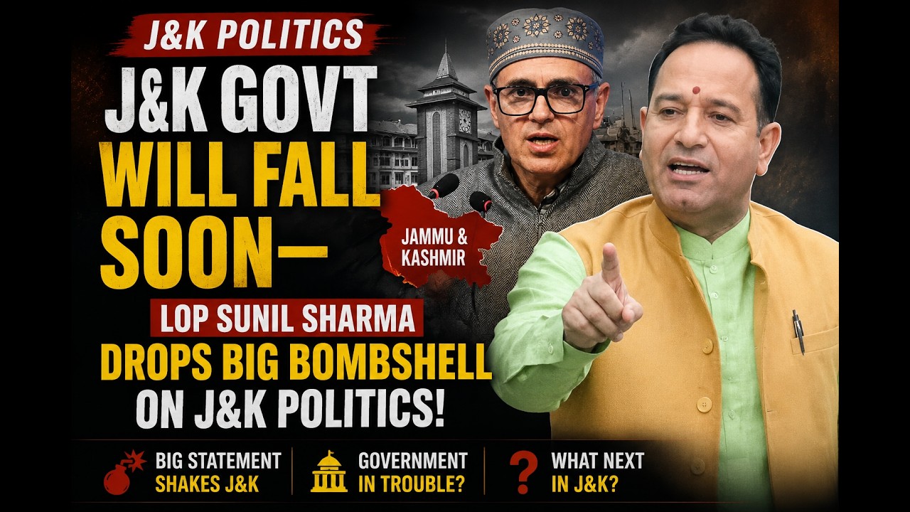 J&K Govt Will Fall Soon&mdash; LoP Sunil Sharma Drops Big Bombshell on J&K Politics