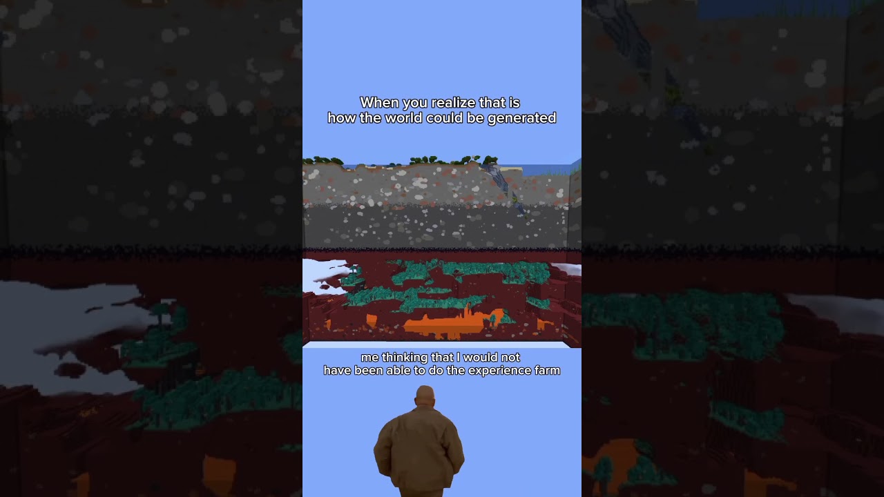 What If the Nether Was Below the Overworld? 🔥🌍 #shorts