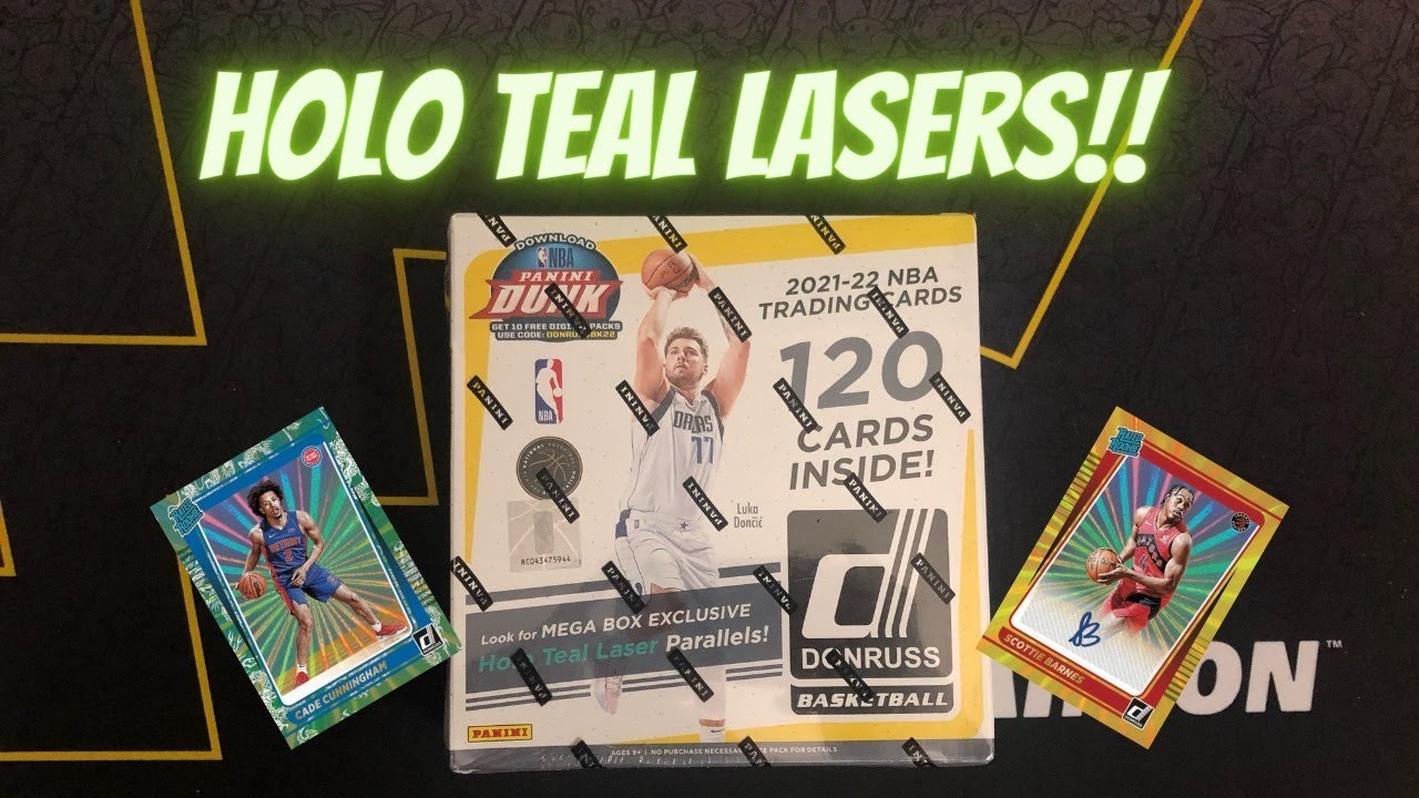 *Holo Teal Lasers!* 2021-22 Panini Donruss Basketball Mega Box Opening! First Look!
