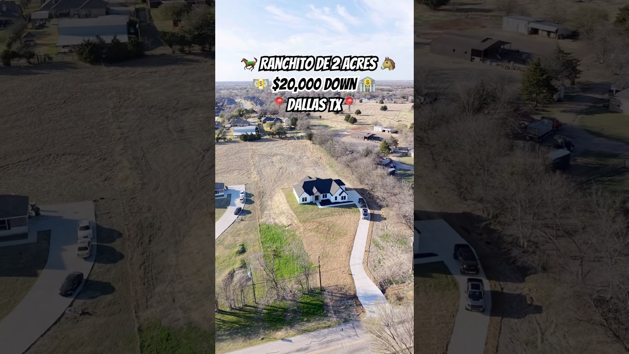 Buscas un ranchito nuevo con terreno cerca de Dallas? 🤠🏡 #fyp #parati #explore #dallas #texas