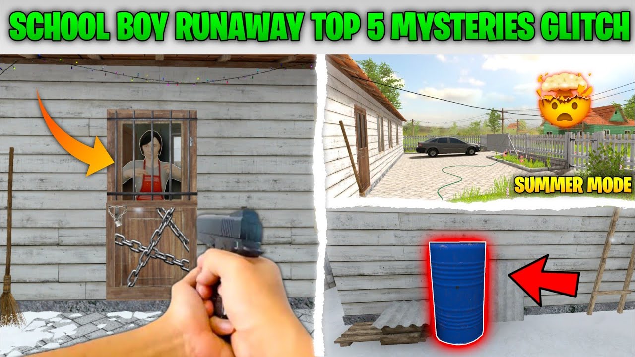🔥Top 5 Mysteries Tricks & Glitch In SCHOOLBOY RUNAWAY