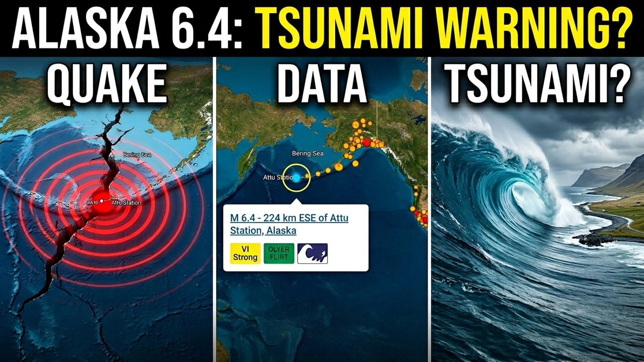 Very Strong 6.4 Magnitude Earthquake Alaska March 4th 2026! Tsunami Warning Issued!
