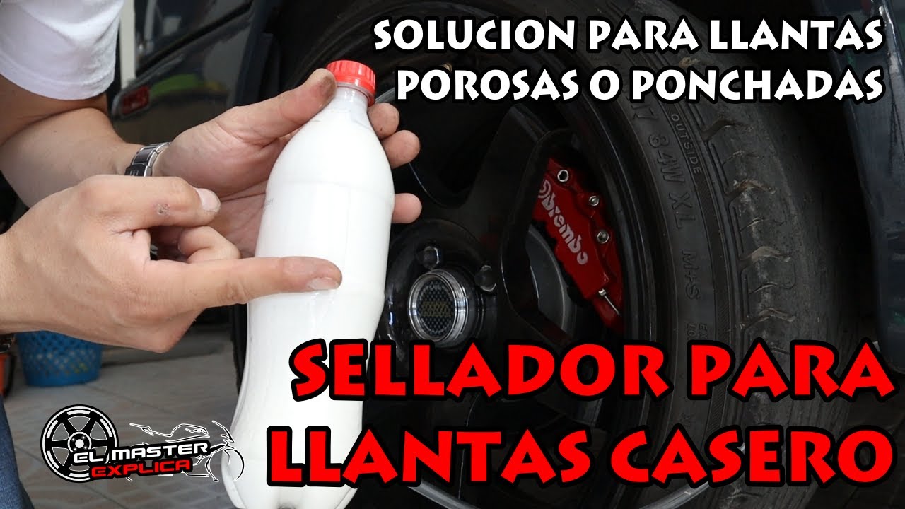 Sellador de llantas casero | solucion llantas porosas | llanta ponchada