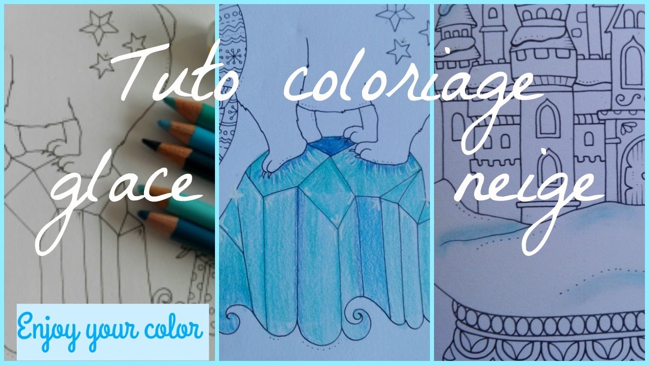 Tuto coloriage (partie 1) : effet de neige et effet de glace