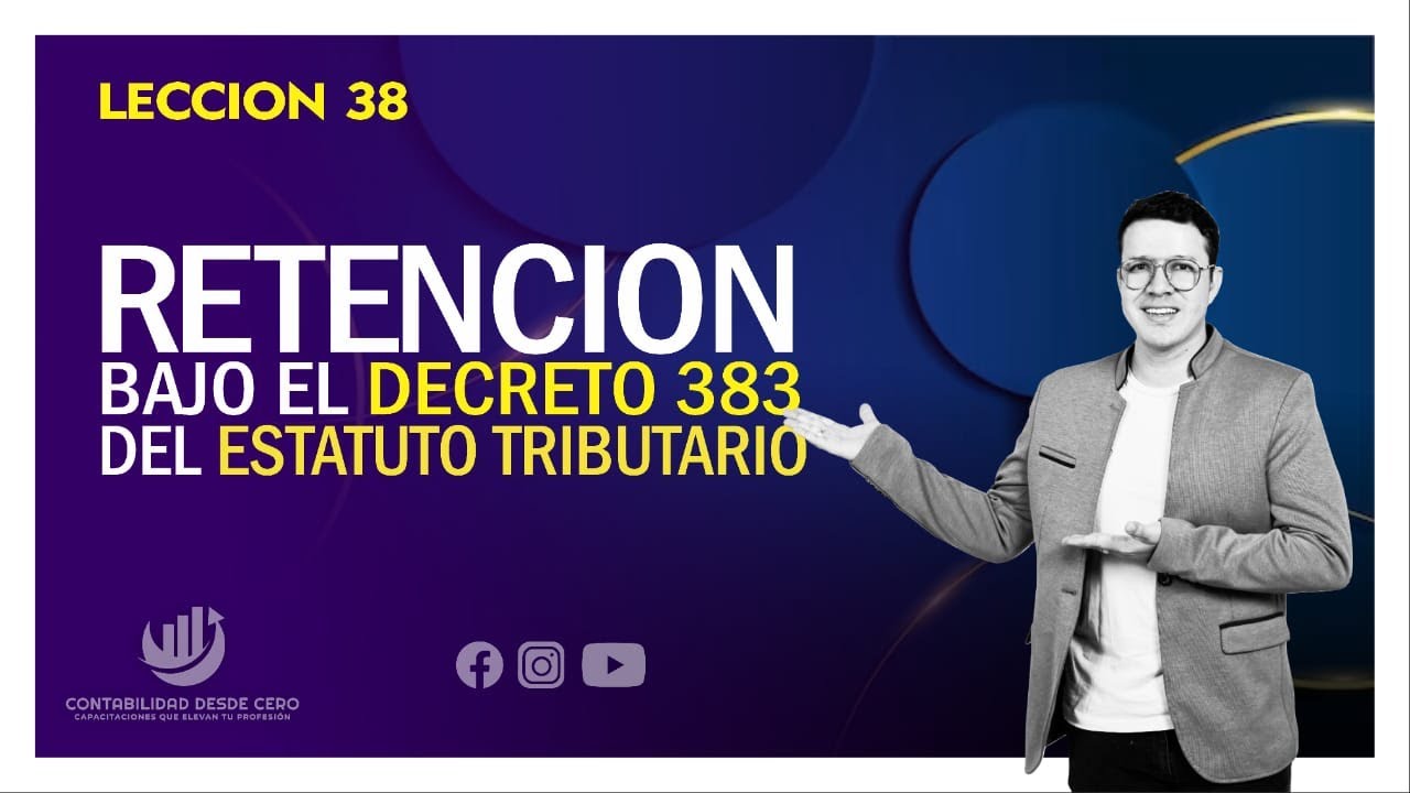 RETENCIONES BAJO EL ARTICULO 383 PARA HONORARIOS Y SERVICIO