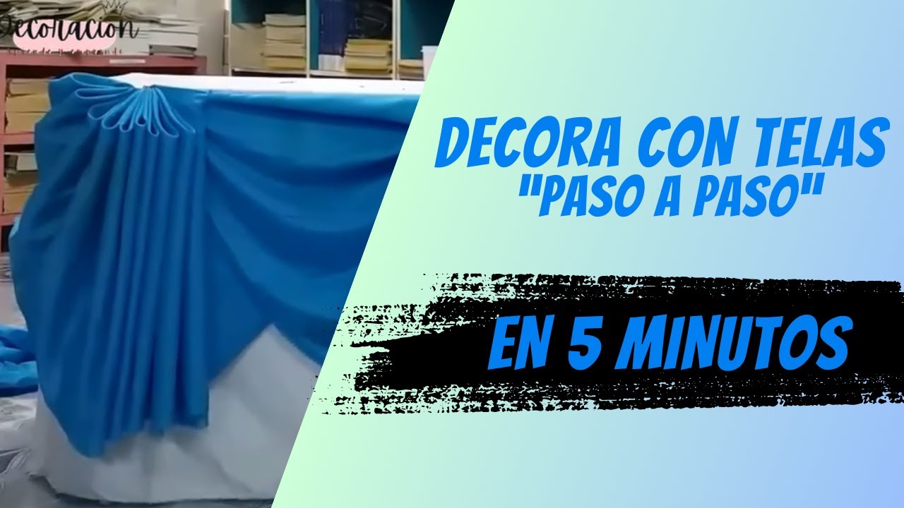 📌Como DECORAR CON TELAS LA MESA PARA EVENTOS  🤩 