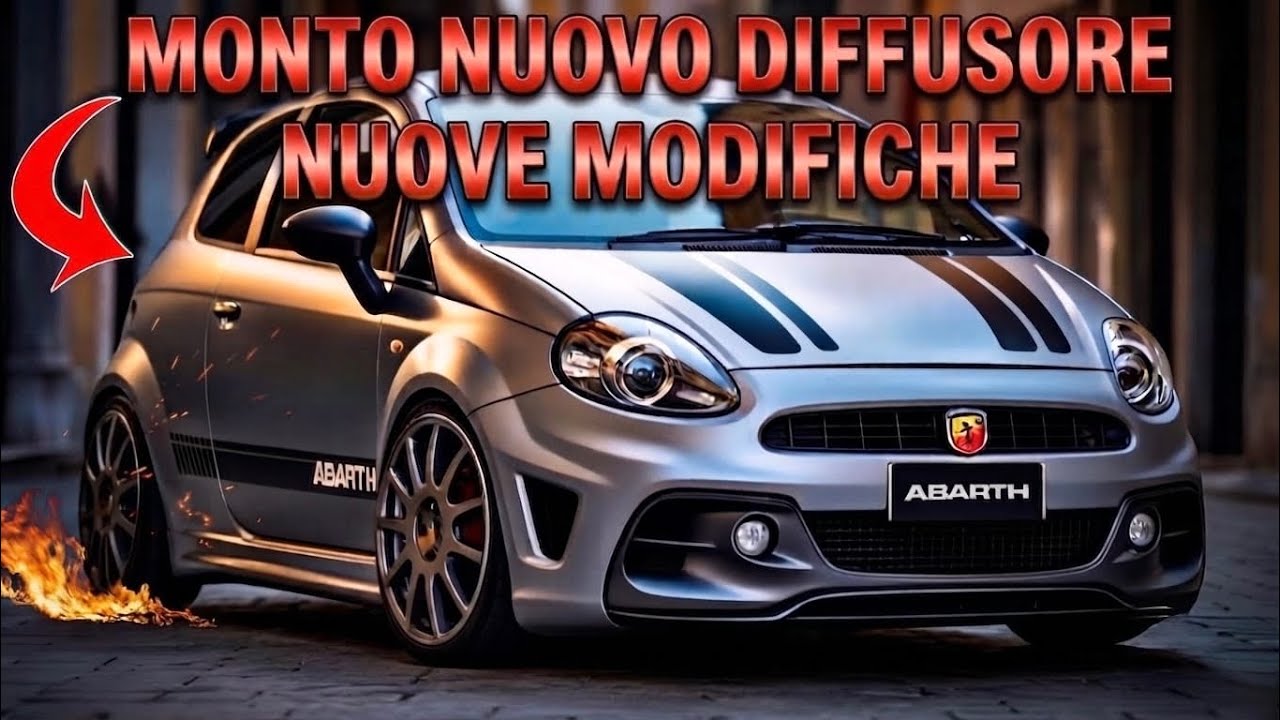 NUOVE MODIFICHE ALLA MACCHINA! MONTO IL NUOVO DIFFUSORE E ALTRE CHICCHE SULLA PUNTO ABARTH! 🦂 *EP.1