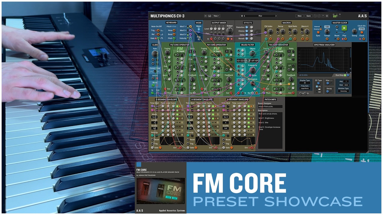 AAS FM Core Showcase—Adam Pietruszko sound pack for Multiphonics CV-3 and AAS Player