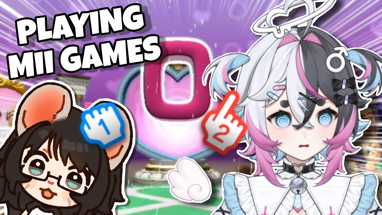 Playing Mii Games with my Mouse Roomate / Milkyray Vtuber Stream