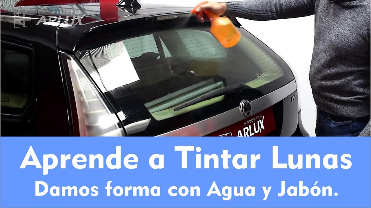 Cómo tintar lunas de coche con agua y jabón. - Parte 1/7.
