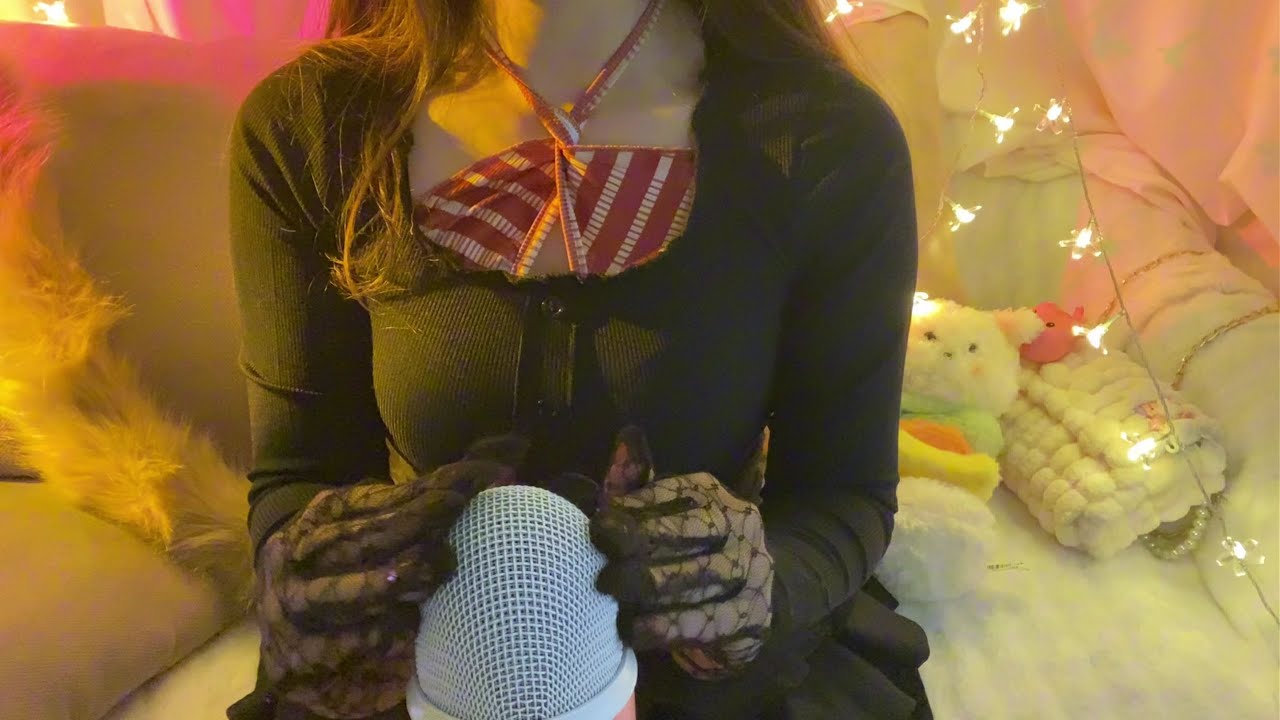 ASMR 溫柔姊姊の深夜撫慰按摩❤感覺小耳穴懷孕了、蕾絲手套、愛心湯匙、粉撲、抓麥、松果❤ #超級放鬆 #asmr #girls #asmr #引導放鬆 #助眠 #sound #relaxing