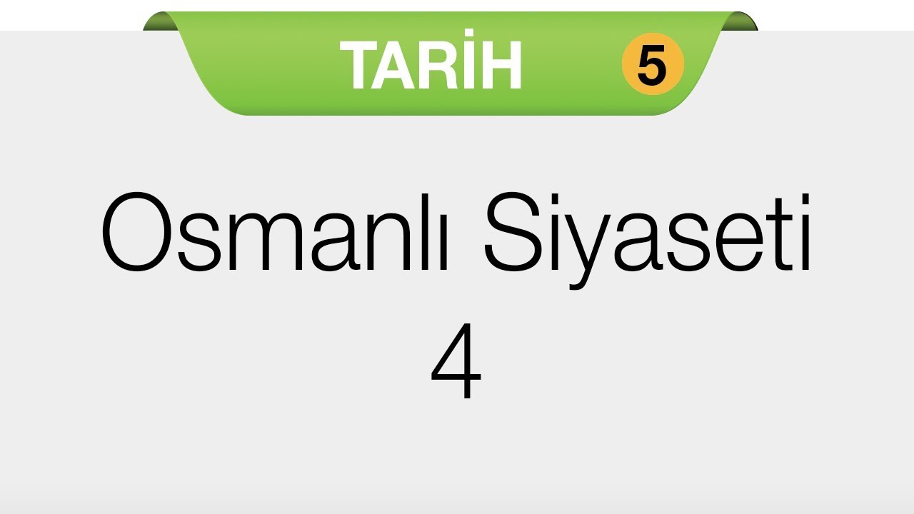 Ünite 1 - 1700-1774 Yılları Arasındaki Siyasi Gelişmeler