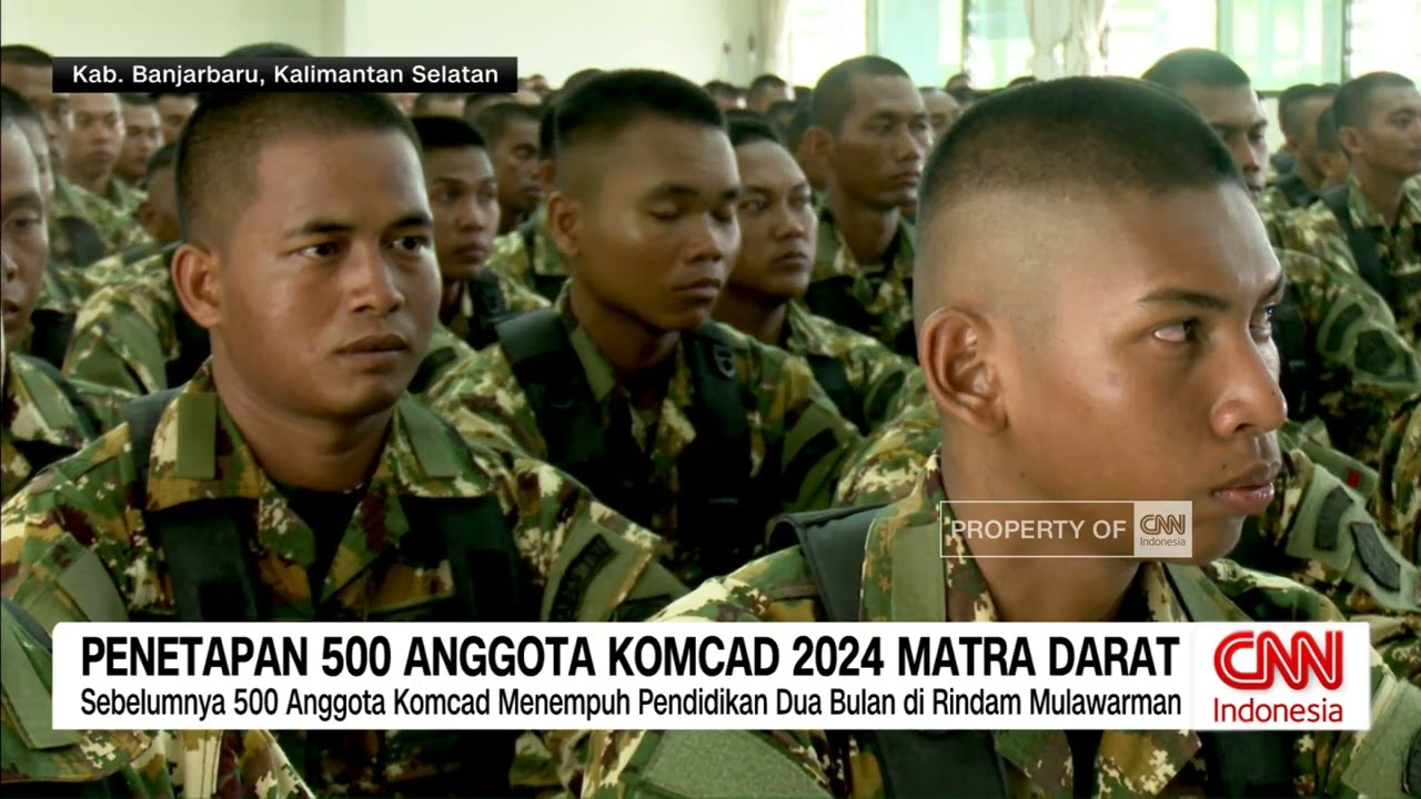 Penetapan 500 Anggota Komcad 2024 Matra Darat