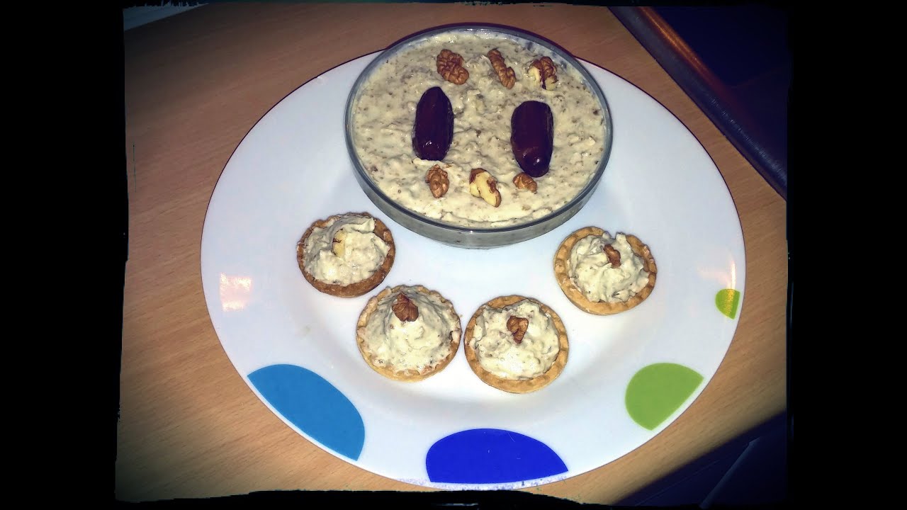 Receta de paté de queso con dátiles y nueces Monsieur Cuisine Lidl Español