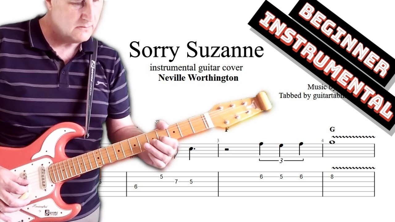 Sorry Suzanne TAB - instrumental guitar tabs (PDF + Guitar Pro)