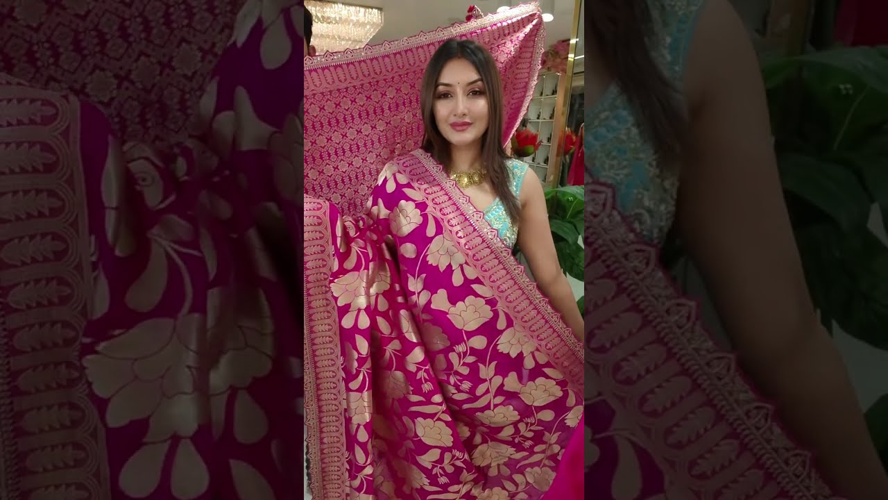 Booking Number: 8100246867 // Khaddi Georgette Sarees 🌷// @sumitpriya.official2122 