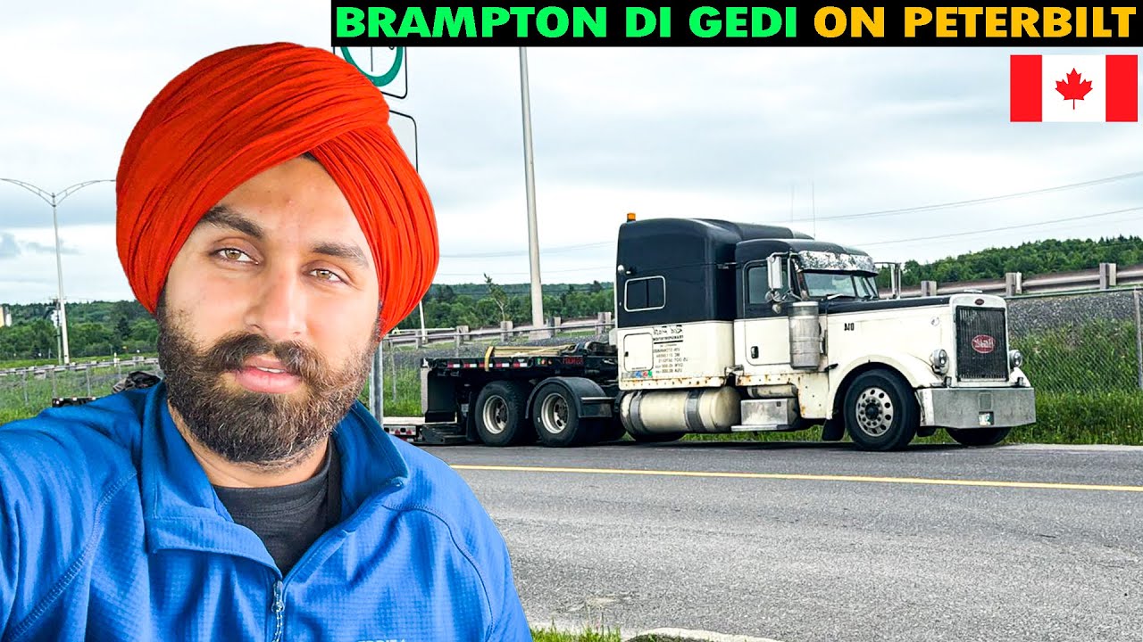 Driving my Peterbilt 379 in Brampton after 3 Months 🇨🇦