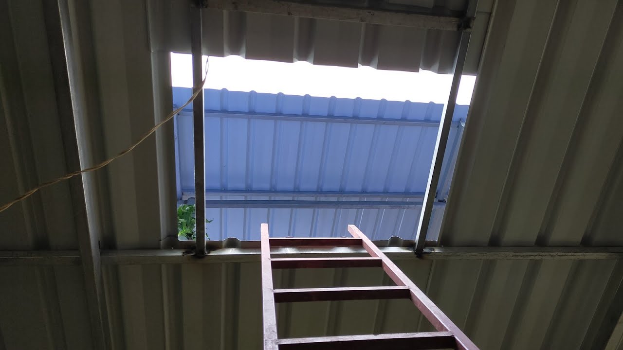 Easy way of making roof slide door with metal sheet.... #karwar