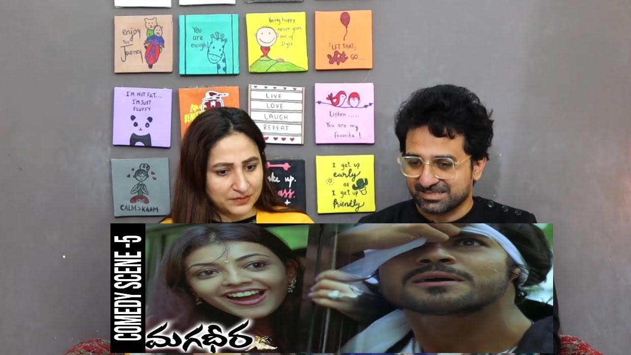 Pak Reacts to Ram Charan Teases Kajal Aggarwal | Magadheera Comedy Scenes | Geetha Arts