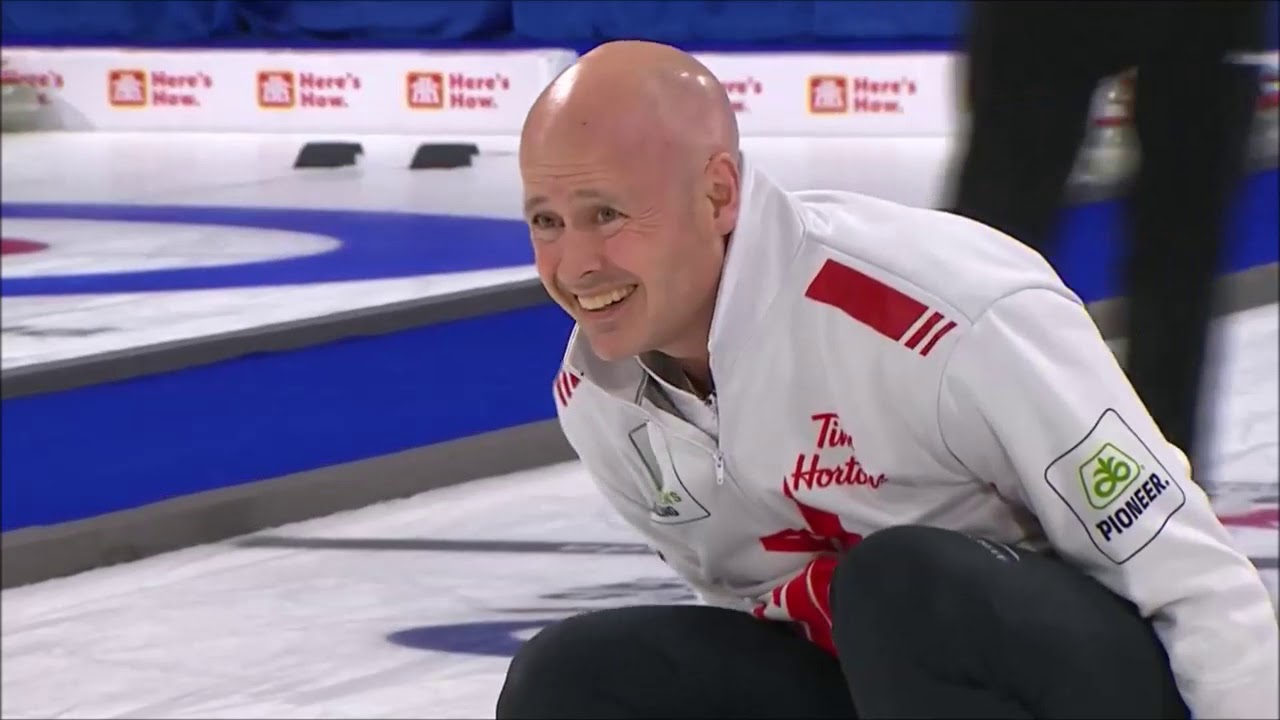 Quadruple takeout by Kevin Koe (WMCC 2019)