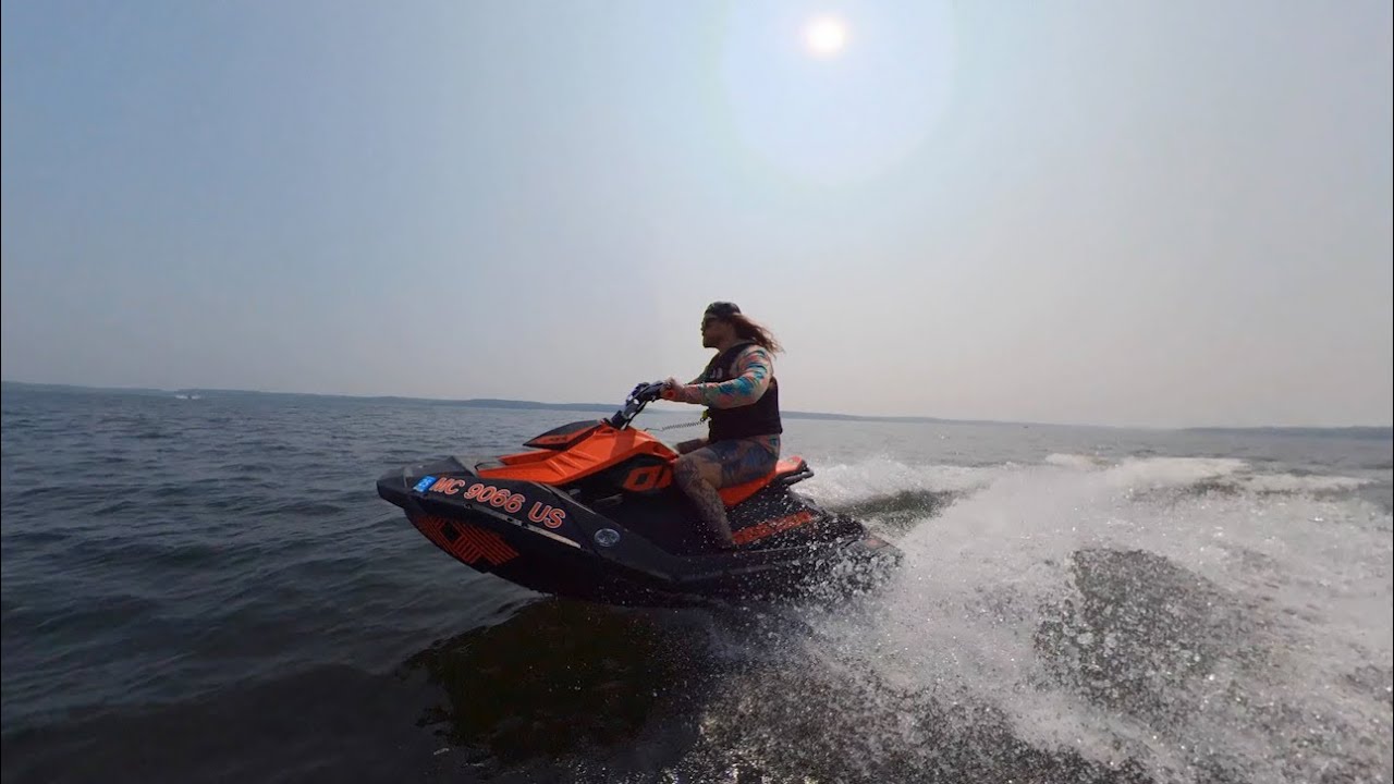Jet Skiing on Hamlin Lake | Ludington Michigan