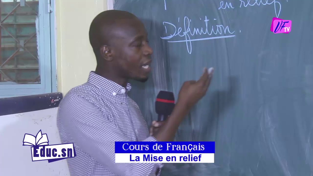 Cours en ligne Français: La mise en relief