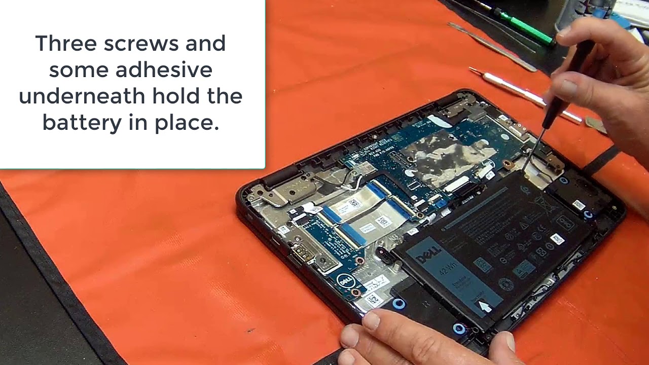 Dell 3100 Education Chromebook Battery Replacement Procedure