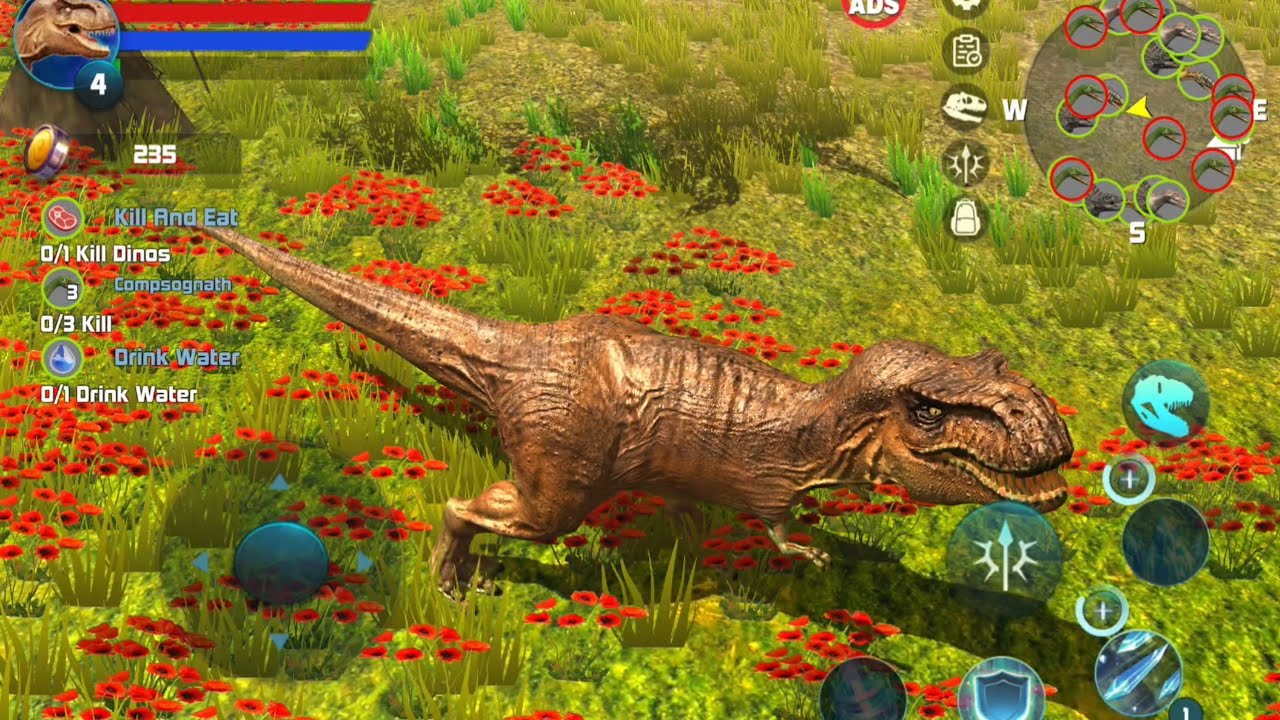 Dinosaur Game T-Rex VS Spinosaurus Dino Android Gameplay #dinosaur #jurassic 